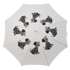 Dalmatian Inspired Silhouette Straight Umbrellas