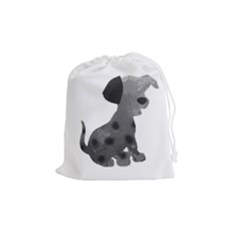 Dalmatian Inspired Silhouette Drawstring Pouches (Medium) 