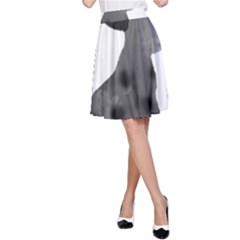 Dalmatian Inspired Silhouette A-Line Skirt