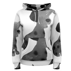 Dalmatian Inspired Silhouette Women s Pullover Hoodie