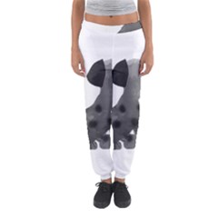 Dalmatian Inspired Silhouette Women s Jogger Sweatpants