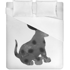 Dalmatian Inspired Silhouette Duvet Cover (california King Size) by InspiredShadows