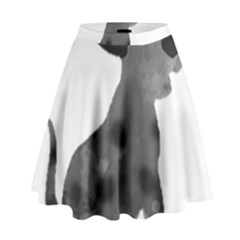 Dalmatian Inspired Silhouette High Waist Skirt