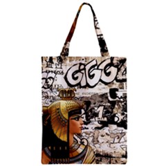 Cleopatra Zipper Classic Tote Bag by Valentinaart