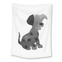 Dalmatian Inspired Silhouette Medium Tapestry by InspiredShadows