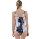 Dalmatian Inspired Silhouette Twist Front Tankini Set View2