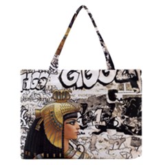 Cleopatra Zipper Medium Tote Bag by Valentinaart