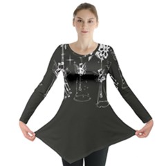 Christmas Angels Star Blue Long Sleeve Tunic 