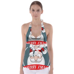 Christmas Santa Claus Xmas Babydoll Tankini Top