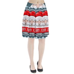 Christmas Santa Claus Xmas Pleated Skirt