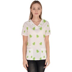 Christmas Tree Green Scrub Top by Alisyart