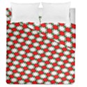 Christmas Star Red Green Duvet Cover Double Side (Queen Size) View2