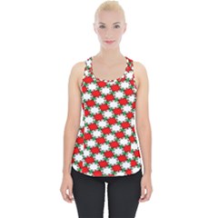 Christmas Star Red Green Piece Up Tank Top by Alisyart