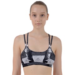 Beautiful Bnw Fractal Feathers For Major Motoko Line Them Up Sports Bra by jayaprime