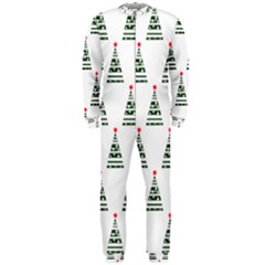 Christmas Tree Green Star Red Onepiece Jumpsuit (men)  by Alisyart