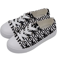 Inspirative Iron Gate Fence Grey Black Kids  Low Top Canvas Sneakers by Alisyart