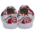 Hello Merry Christmas Santa Claus Snow Blue Sky Kids  Classic Low Top Sneakers View4