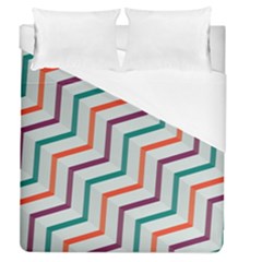 Line Color Rainbow Duvet Cover (queen Size)