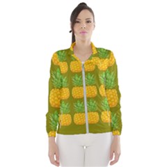 Fruite Pineapple Yellow Green Orange Wind Breaker (women) by Alisyart