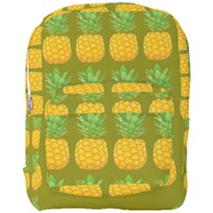 Fruite Pineapple Yellow Green Orange Full Print Backpack by Alisyart