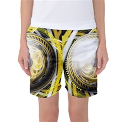 Incredible Eye Of A Yellow Construction Robot Women s Basketball Shorts by jayaprime