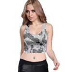 Stone Dragon Camouflage Racer Back Crop Top