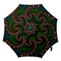 Benthic Saltlife Fractal Tribute For Reef Divers Hook Handle Umbrellas (small) by jayaprime