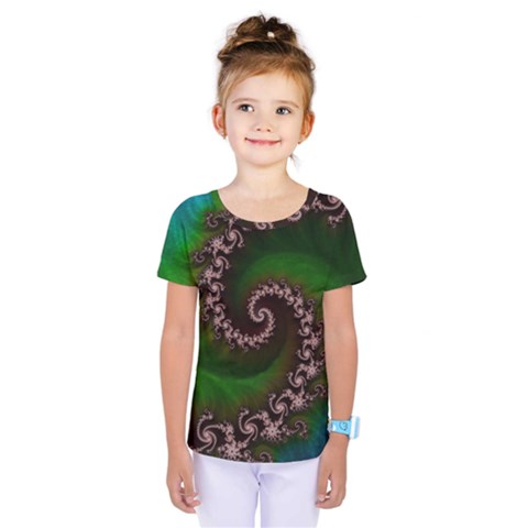 Benthic Saltlife Fractal Tribute For Reef Divers Kids  One Piece Tee by jayaprime