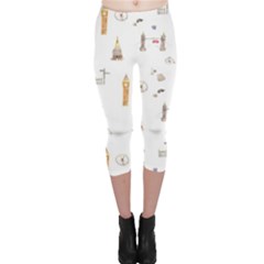 Graphics Tower City Town Capri Leggings 