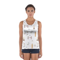 Graphics Tower City Town Sport Tank Top 