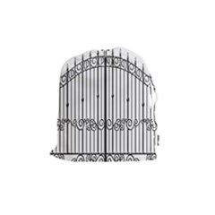 Inspirative Iron Gate Fence Drawstring Pouches (medium)  by Alisyart