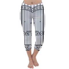 Inspirative Iron Gate Fence Capri Winter Leggings  by Alisyart