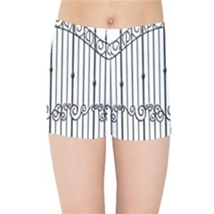 Inspirative Iron Gate Fence Kids Sports Shorts