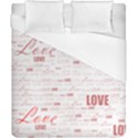 Love Heart Valentine Pink Red Romantic Duvet Cover (California King Size) View1