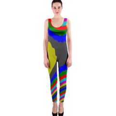 Pattern Rainbow Colorfull Wave Chevron Waves Onepiece Catsuit