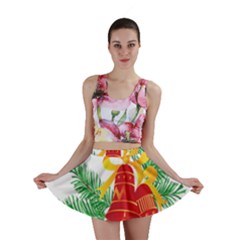 New Year Christmas Bells Tree Mini Skirt by Alisyart