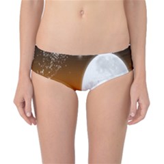 Santa Claus Christmas Moon Night Classic Bikini Bottoms