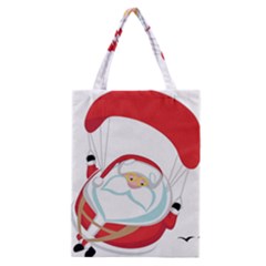 Skydiving Christmas Santa Claus Classic Tote Bag by Alisyart