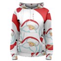 Skydiving Christmas Santa Claus Women s Pullover Hoodie View1