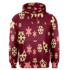 Snowflake Winter Illustration Colour Men s Pullover Hoodie