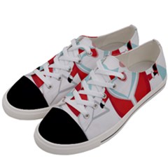 Surfing Snow Christmas Santa Claus Women s Low Top Canvas Sneakers