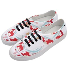Surfing Christmas Santa Claus Women s Classic Low Top Sneakers