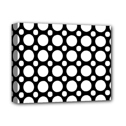 Tileable Circle Pattern Polka Dots Deluxe Canvas 14  X 11 