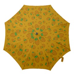 Fruit Pineapple Yellow Green Hook Handle Umbrellas (large)