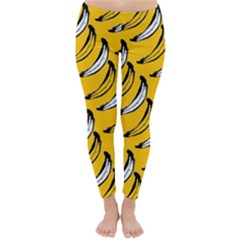 Fruit Bananas Yellow Orange White Classic Winter Leggings