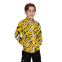 Fruit Bananas Yellow Orange White Wind Breaker (kids)