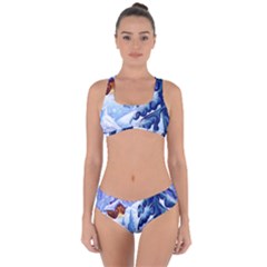 Christmas Wooden Snow Criss Cross Bikini Set