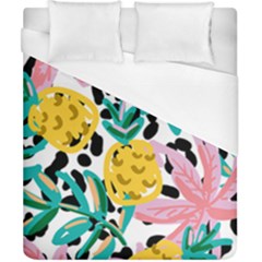 Fruit Pattern Pineapple Leaf Duvet Cover (california King Size)