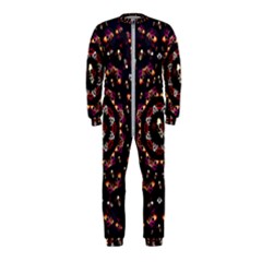 Floral Skulls In The Darkest Environment Onepiece Jumpsuit (kids) by pepitasart