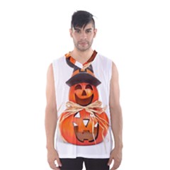 Funny Halloween Pumpkins Men s Basketball Tank Top